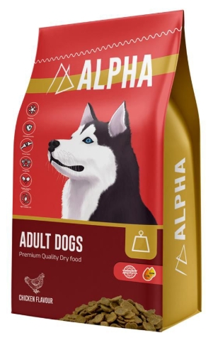 Alpha - Dry Food - For Adult Dogs - 4 kg - Chicken