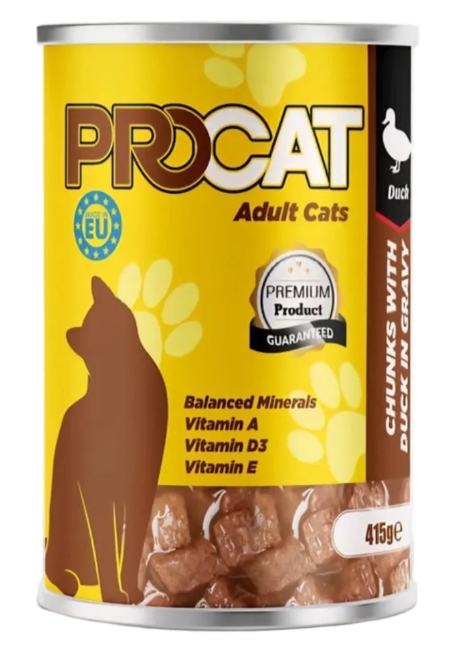 Procat - Can 415 gm - Adult Cats - Duck