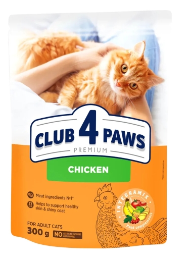 Club 4 Paws - Dry Food - For Adult Cats - 300 gm - Chicken