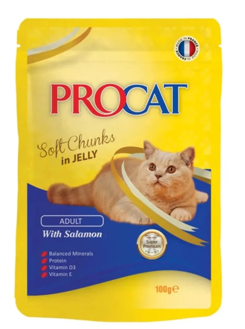 Procat - For Adult Cats - Pouch 100 gm - Salmon