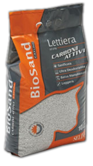 Lettiera - Biosand - Cat Litter - 10 L - Carboni Attivi