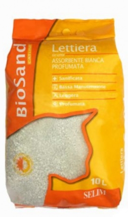 Lettiera - Biosand - Cat Litter - 10 L - Carboni Attivi Perfumata