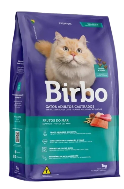Birbo - Dry Food - For Adult Cats - 1 kg - Seafood