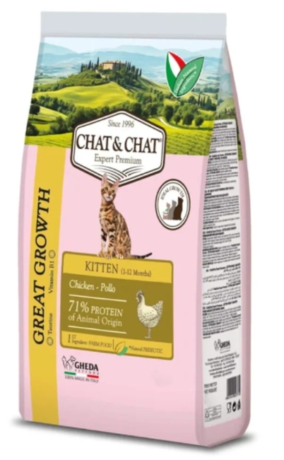 CHAT & CHAT - For Kitten Cats - 900 gm - With Chicken