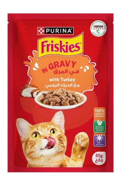 Purina - Friskies - For Adult Cats - Pouch 85 gm - With Turkey