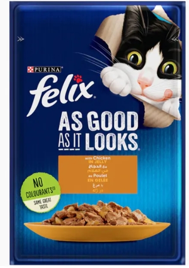 Purina - Felix - For Adult Cats - Pouch 85 gm - With Chiken
