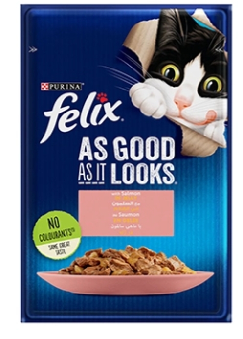 Purina - Felix - For Adult Cats - Pouch 85 gm - With Salmon