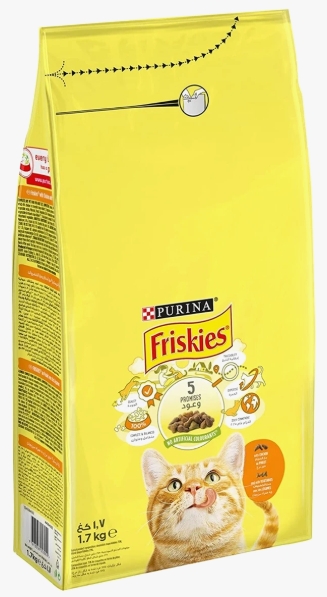 Purina - Friskies - For Adult Cats - 1.7 kg - With Chicken