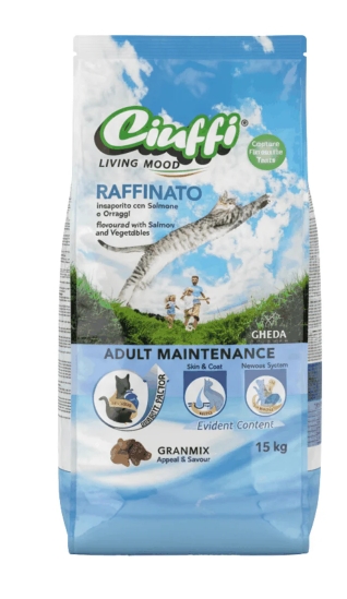 Ciuffi - Dry Food - For Adult Cats - 15 kg - Raffinato