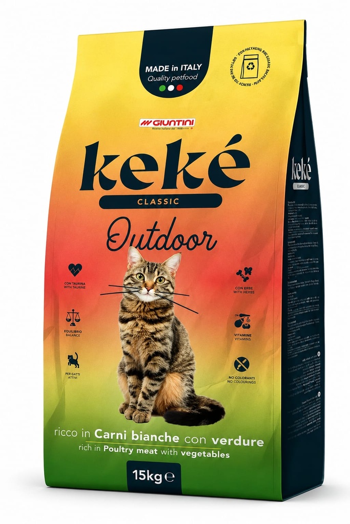 KeKe - Dry Food - For Adult Cats - 15 kg - Classic