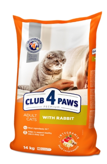 Club 4 Paws - Dry Food - For Adult Cats - 14 Kg - Rabbit