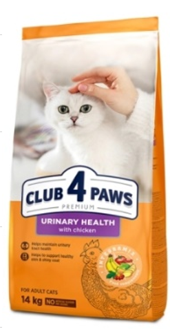 Club 4 Paws - Dry Food - For Adult Cats - 14 Kg - Urinary - Chicken