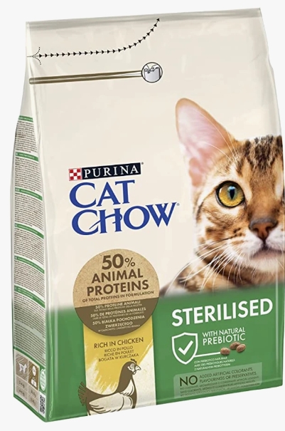 Purina - Cat Chow - Dry Food - For Cats - Sterilised - 1.5 kg - Chicken
