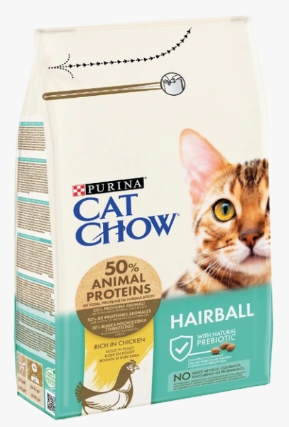 Purina - Cat Chow - Dry Food - For Cats - Hairball - 1.5 kg - Chicken