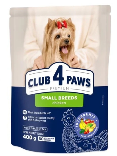 Club 4 Paws - Dry Food - For Dogs Small Breeds - 400 gm - Chicken