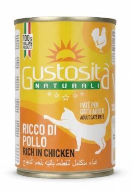 Gustosita - Can 400 gm - For Adult Cats - Chicken