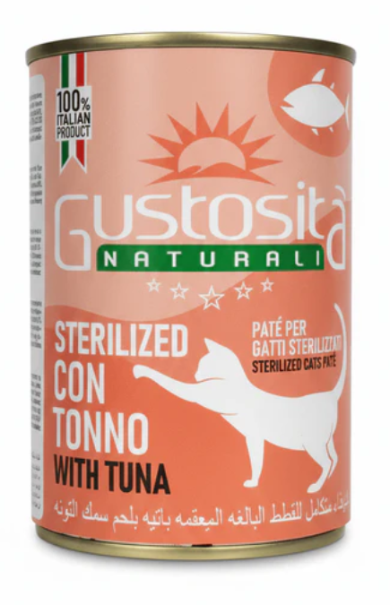Gustosita - Can 400 gm - For Cats - Sterilized - Tuna