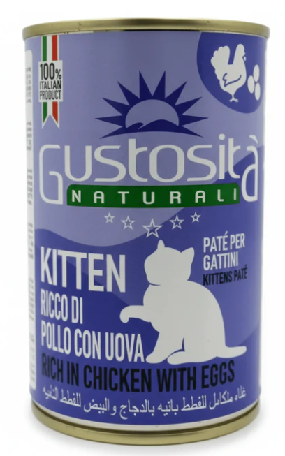 Gustosita - Can 400 gm - For Kitten - Chicken & Eggs