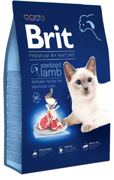 Brit - Dry Food - For Cats - Sterilized - 8 kg - Lamb