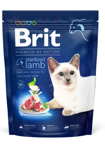 Brit - Dry Food - For Cats - 300 gm - Sterilized - Lamb