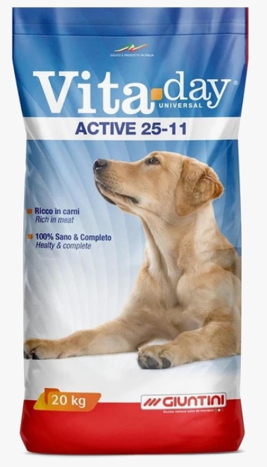 Vita.Day - Dry Food - For Adult Dogs - 20 kg - Active 25-11