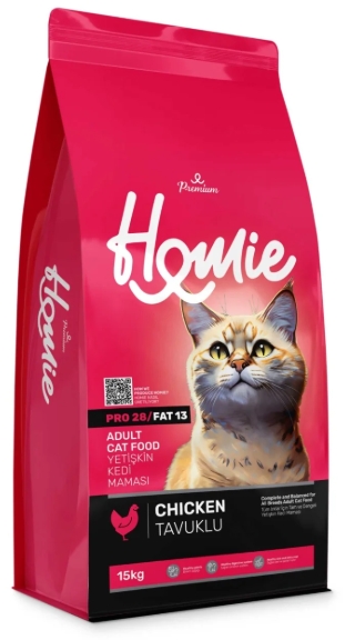 Homie - Dry Food - Premium - For Adult Cats - 15 kg - Chicken