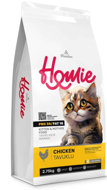 Homie - Dry Food - Super Premium - For Kitten & Mother Cats - 2.75 kg - Chicken