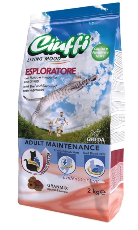 Ciuffi - Dry Food - For Adult Cats - 2 kg - Esploratore