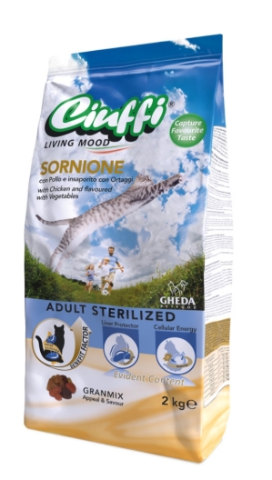 Ciuffi - Dry Food - For Adult Cats - 2 kg - Adult Sterilized