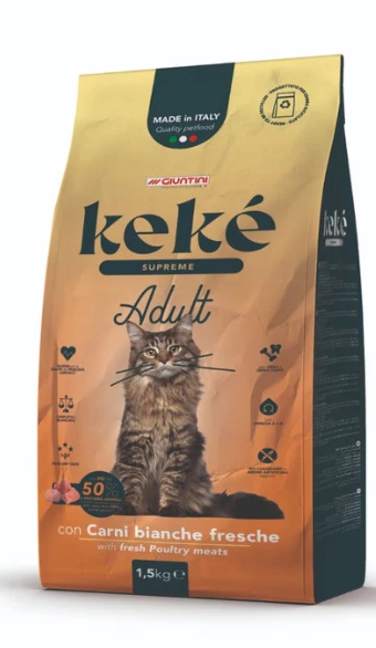 KeKe - Dry Food - For Adult Cats - 1.5 kg - Supreme