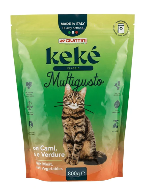 KeKe - Dry Food - For Adult Cats - 800 gm - Classic