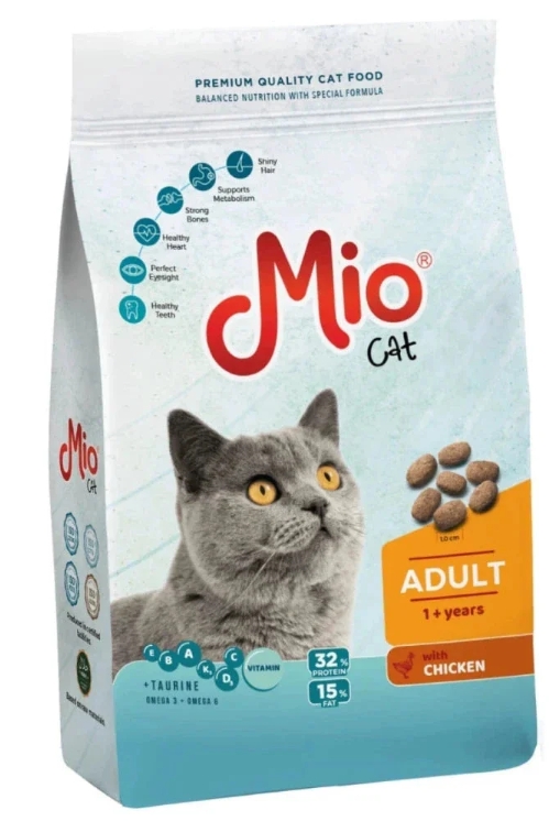 Mio - Dry Food - For Adult Cats - 1 kg - Chicken