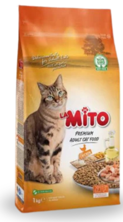 La Mito - Dry Food - For Adult Cats - 1 Kg - Chicken