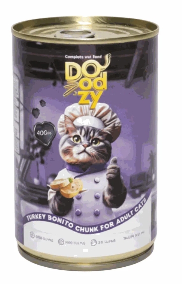 Doodzy - Can 400 gm - Adult Cats - Turkey