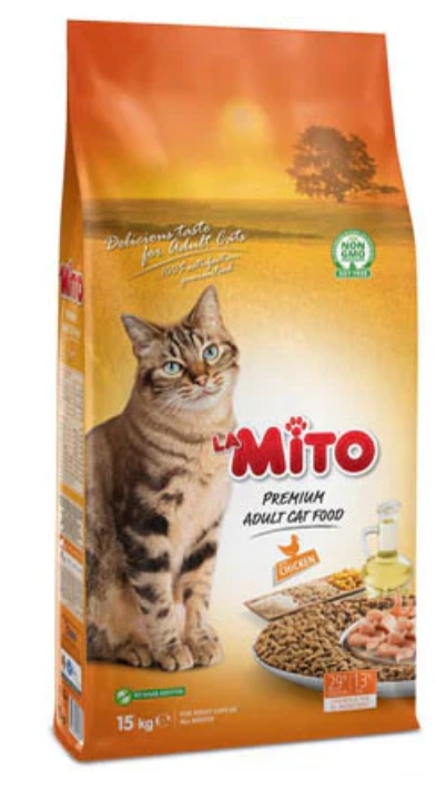 La Mito - Dry Food - For Adult Cats - 15 Kg - Chicken