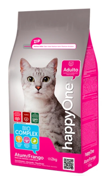 HappyOne - Dry Food - For Adult Cats - 2 kg - Chicken & Tuna