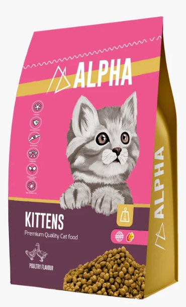 Alpha - Dry Food - For Kitten Cats - 1 kg - Poultry