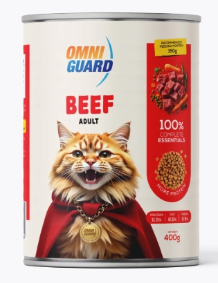 Omni Guard - Can 400 gm - Adult Cats - Beef