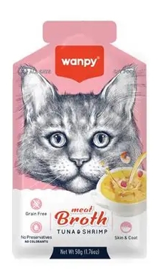 Wanpy - Cat Treat - Pouch 50 gm - With Tuna & Shrimp