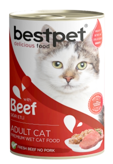 Bestpet - Can 400 gm - Adult Cats - Beef