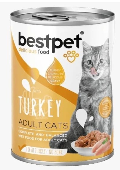 Bestpet - Can 400 gm - Adult Cats - Turkey