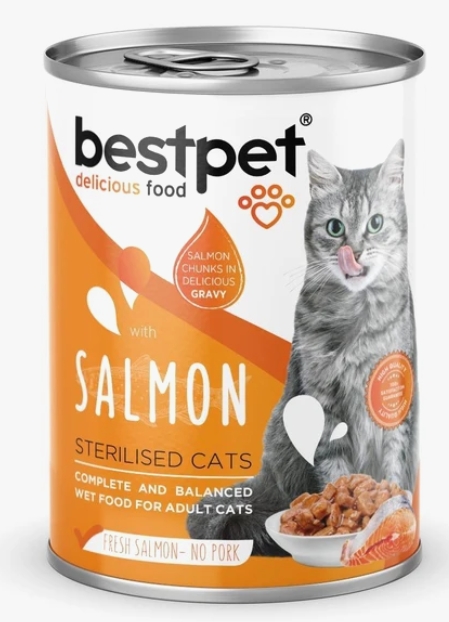 Bestpet - Can 400 gm - Sterilisd Cats - Salmon
