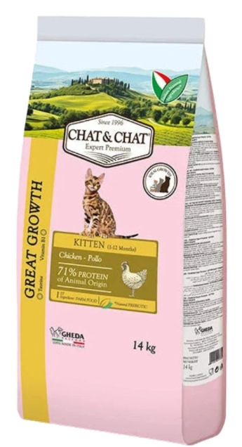 CHAT & CHAT - For Kitten Cats - 14 kg - Chicken
