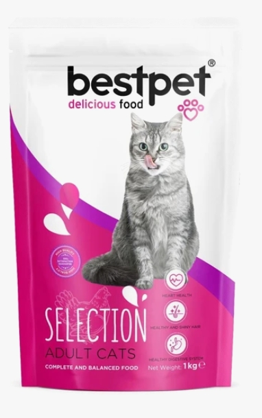BestPet - Dry Food - For Adult Cats - 1 kg - Selection