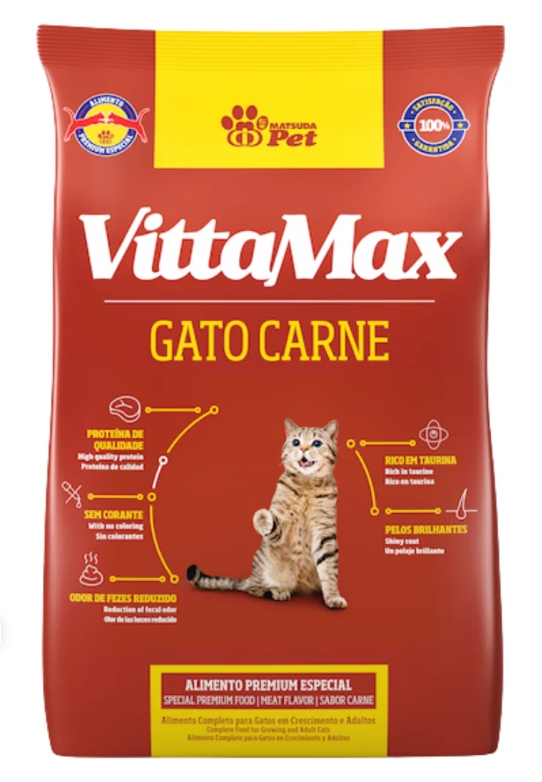VittaMax - Dry Food - For Cats - 1 kg - Gato Carne