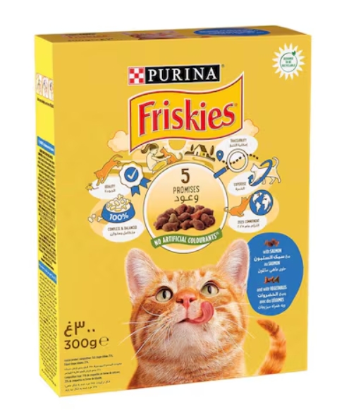 [8000424] Purina - Friskies - For Adult Cats - 300 gm - With Salmon