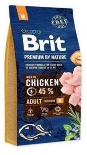Brit - Dry Food - For Adult Dogs - M - 3 kg - Salmon