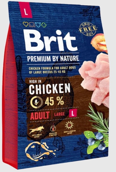 Brit - Dry Food - For Adult Dogs - L - 3 kg - Salmon