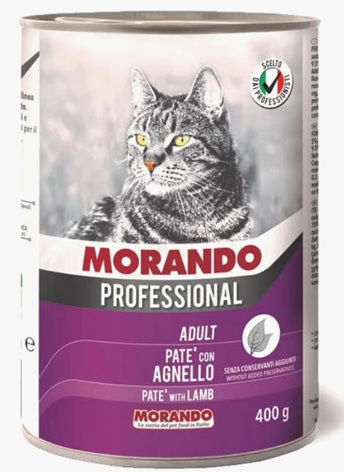 Morando - Can 400 gm - For Adult Cats - Lamb