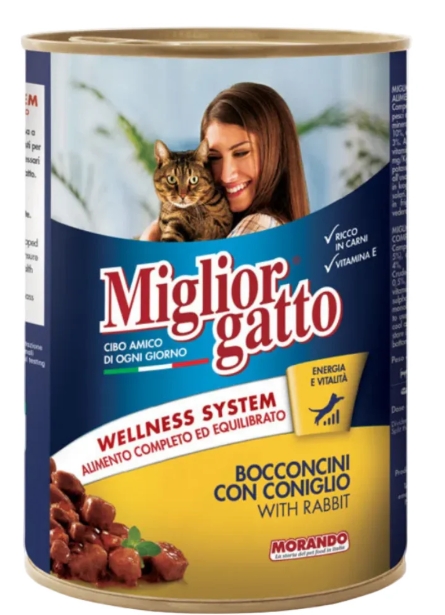 Miglior Gatto - Can 400 gm - For Adult Cats - Rabbit